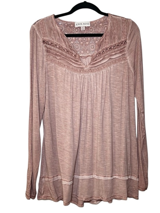 Knox Rose Tops - Knox Rose Boho Lace Long Sleeve Blouse Flowy Peasant Top Women’s Size Medium
